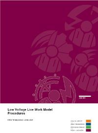 Full size image of Low Voltage Live Work Model Procedures